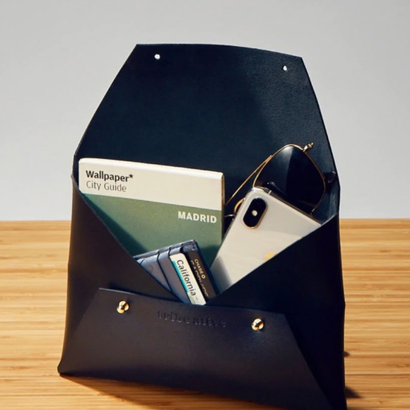 Tribe Alive Leather Clutch - Picture 1 of 6